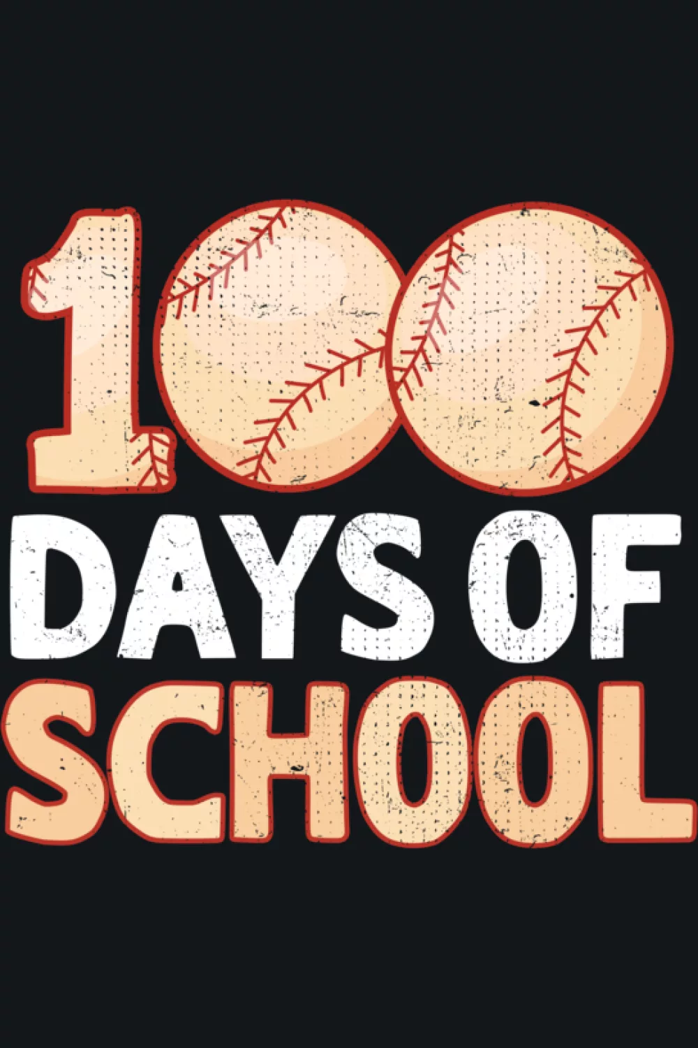 100 days school baseball graphic shirt