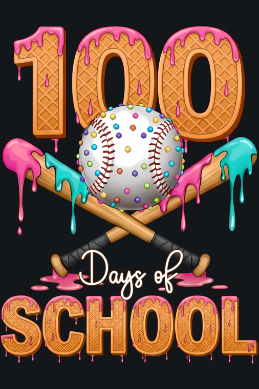 humorous ice cream baseball school theme