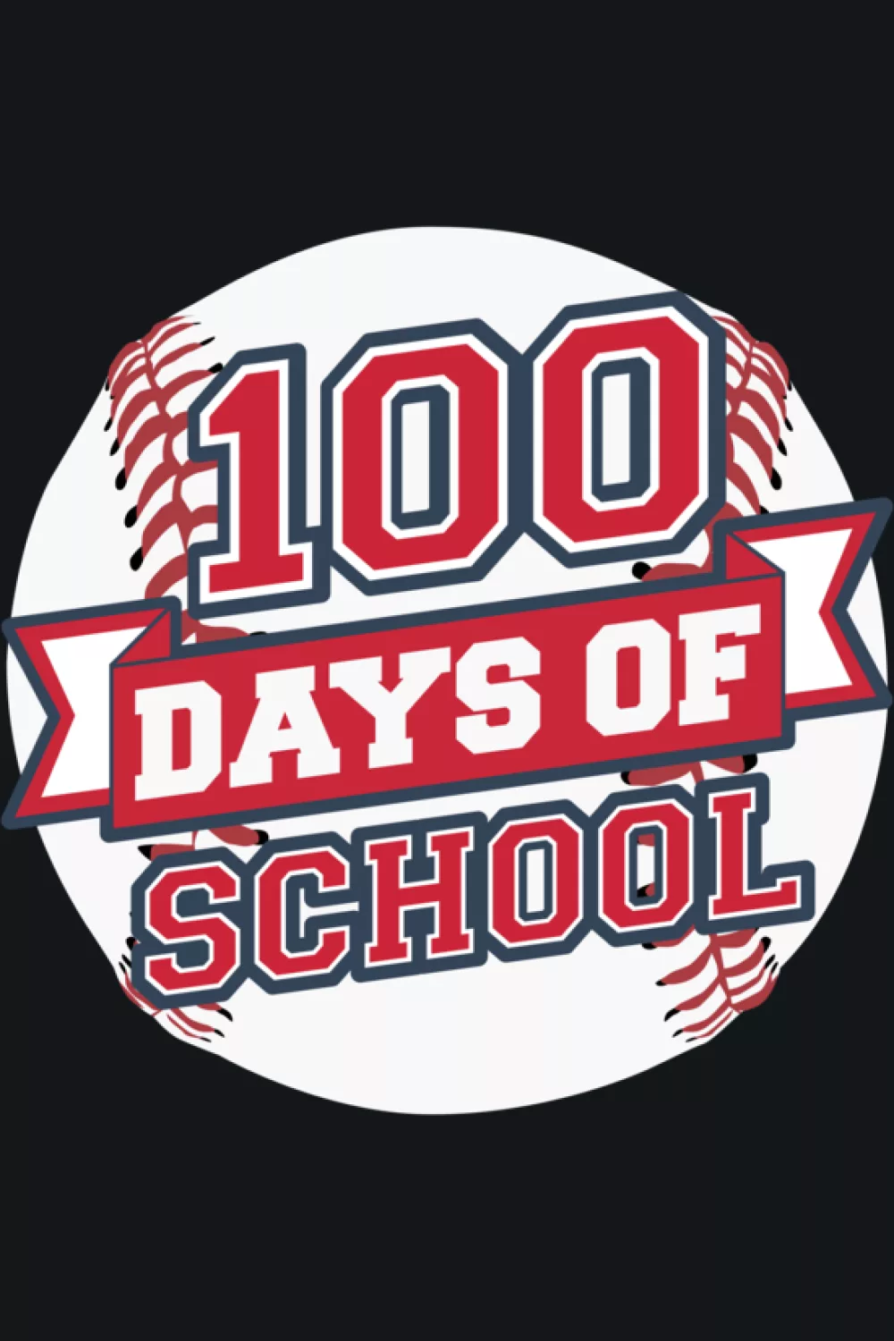 100 days school baseball kids shirt