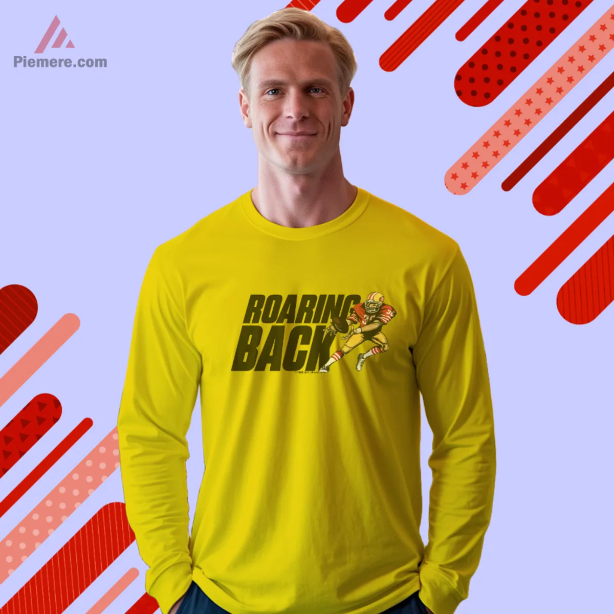 49ers Roaring Back Long Sleeve Yellow San Francisco 49ers Roaring Back long sleeve in yellow