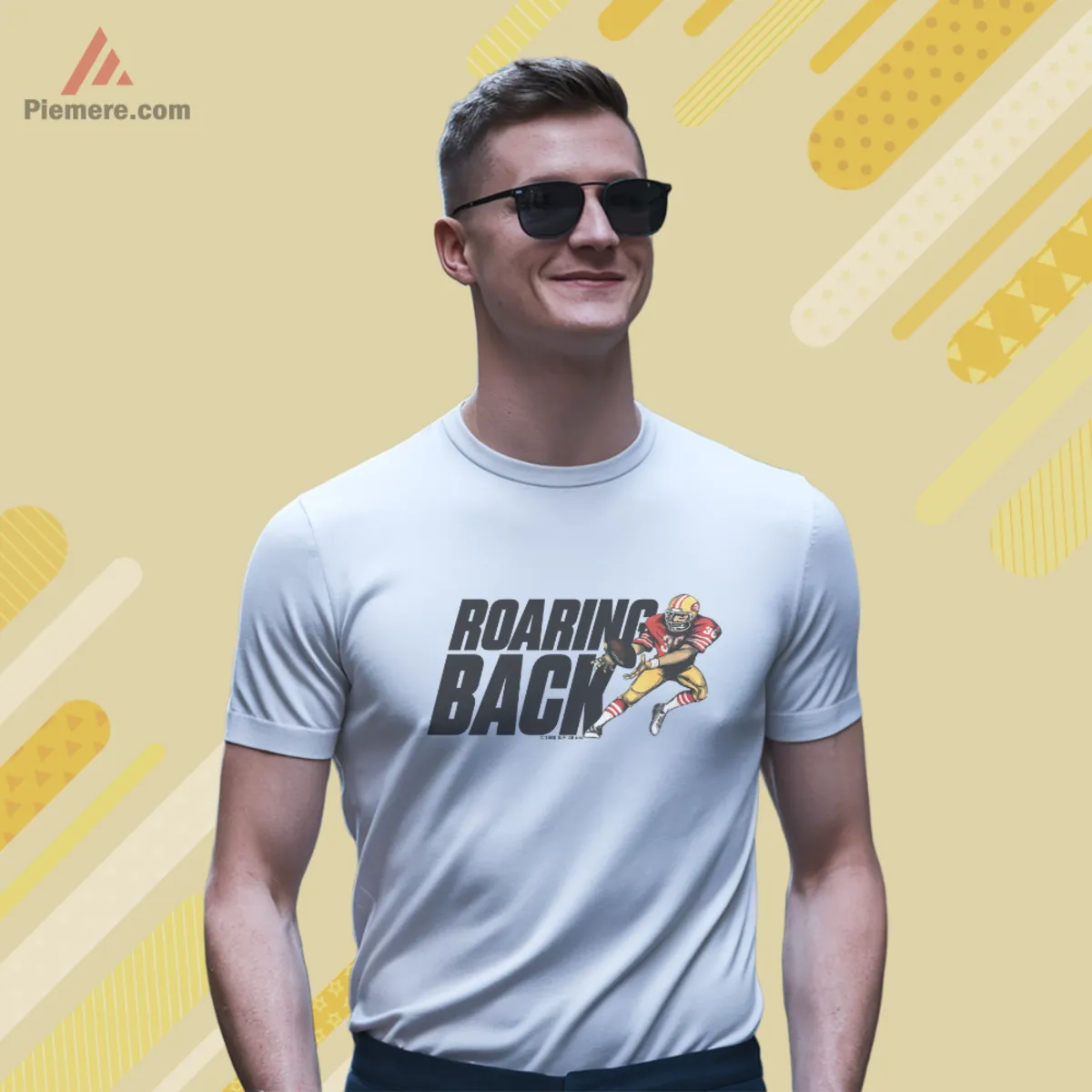 49ers Roaring Back Short Sleeve White San Francisco 49ers Roaring Back short sleeve in white