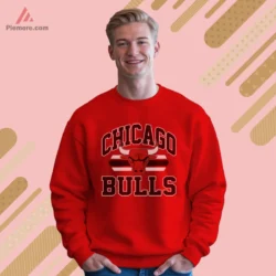 Chicago Bulls big logo red sweatshirt