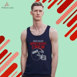 Tank top with Giants Wrecking Crew graphic in navy
