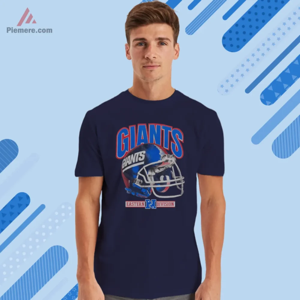 1980s New York Giants Helmet Football Shirt Vintage navy short sleeve