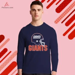 Long sleeve tee with classic Giants logo in navy