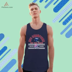 1986 New York Giants NFC Champions Super Bowl XXI Pasadena Football Shirt Vintage 5 Navy tank top with Giants Super Bowl XXI graphic