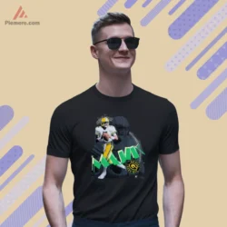 1990 Don Majkowski Majik Man Green Bay Packers Vintage Football Shirt on black short sleeve