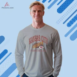 Long sleeve sport grey Chiefs football shirt