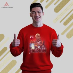 Chicago Bulls caricature red sweatshirt