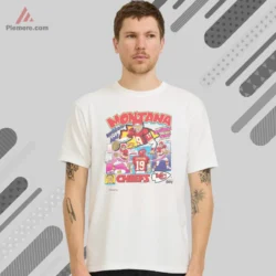 1990s Joe Montana Kansas City Chiefs Comic Football Shirt with bold comic panels on white