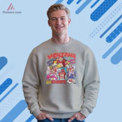 Sport grey sweatshirt with vintage comic look