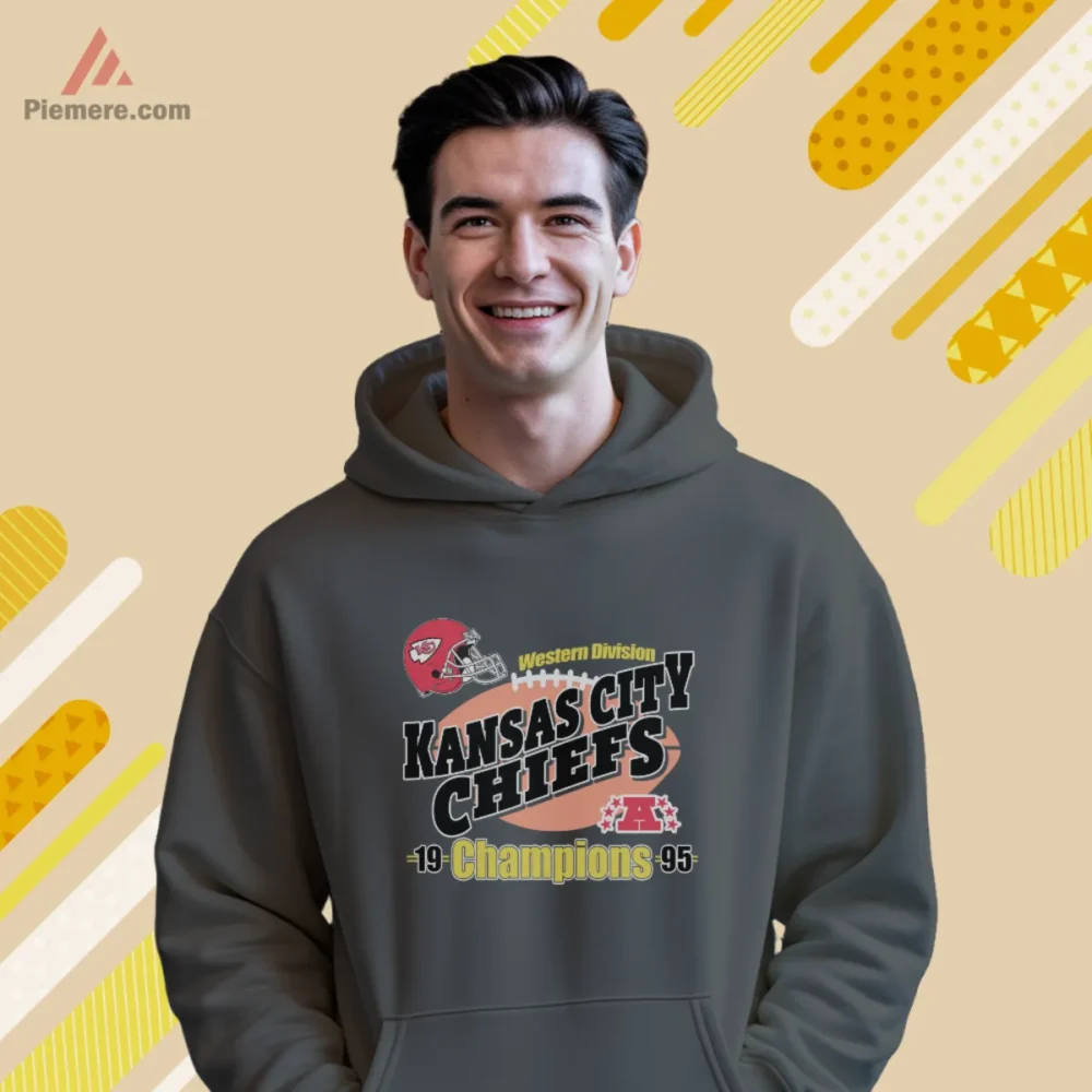 Charcoal hoodie showing Champions 95 artwork for Kansas City fans