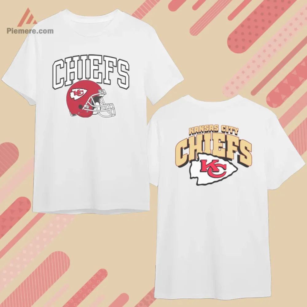 1990s Kansas City Chiefs Double Sided Football Shirt front helmet back arrowhead graphic