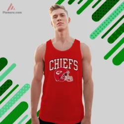 Red tank top with the same two sided artwork