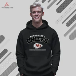 Black hoodie featuring outlined arch wordmark and KC emblem