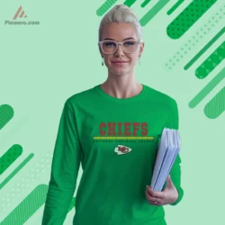 Irish green long sleeve with classic wordmark