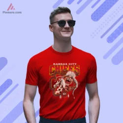 Red short sleeve tee featuring Taz and Kansas City word art