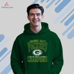 Packers 1995 champions artwork on forest green hoodie