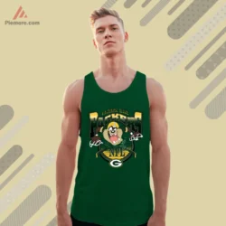Packers Taz Looney Tunes tank top in forest green