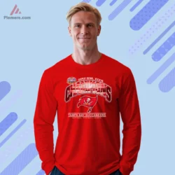 2003 Tampa Bay Buccaneers Super Bowl XXXVII Champions Football Shirt Vintage 2 Tampa Bay Buccaneers Super Bowl champions long sleeve tee in red