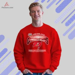 2003 Tampa Bay Buccaneers Super Bowl XXXVII Champions Football Shirt Vintage 3 Tampa Bay Buccaneers Super Bowl victory sweatshirt in red