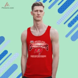 2003 Tampa Bay Buccaneers Super Bowl XXXVII Champions Football Shirt Vintage 4 Tampa Bay Buccaneers Super Bowl champions tank top in red