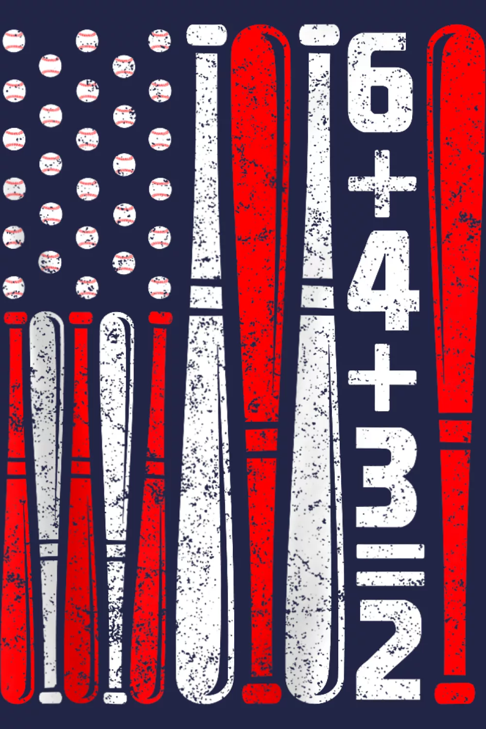 Patriotic vintage American flag 6 4 3 2