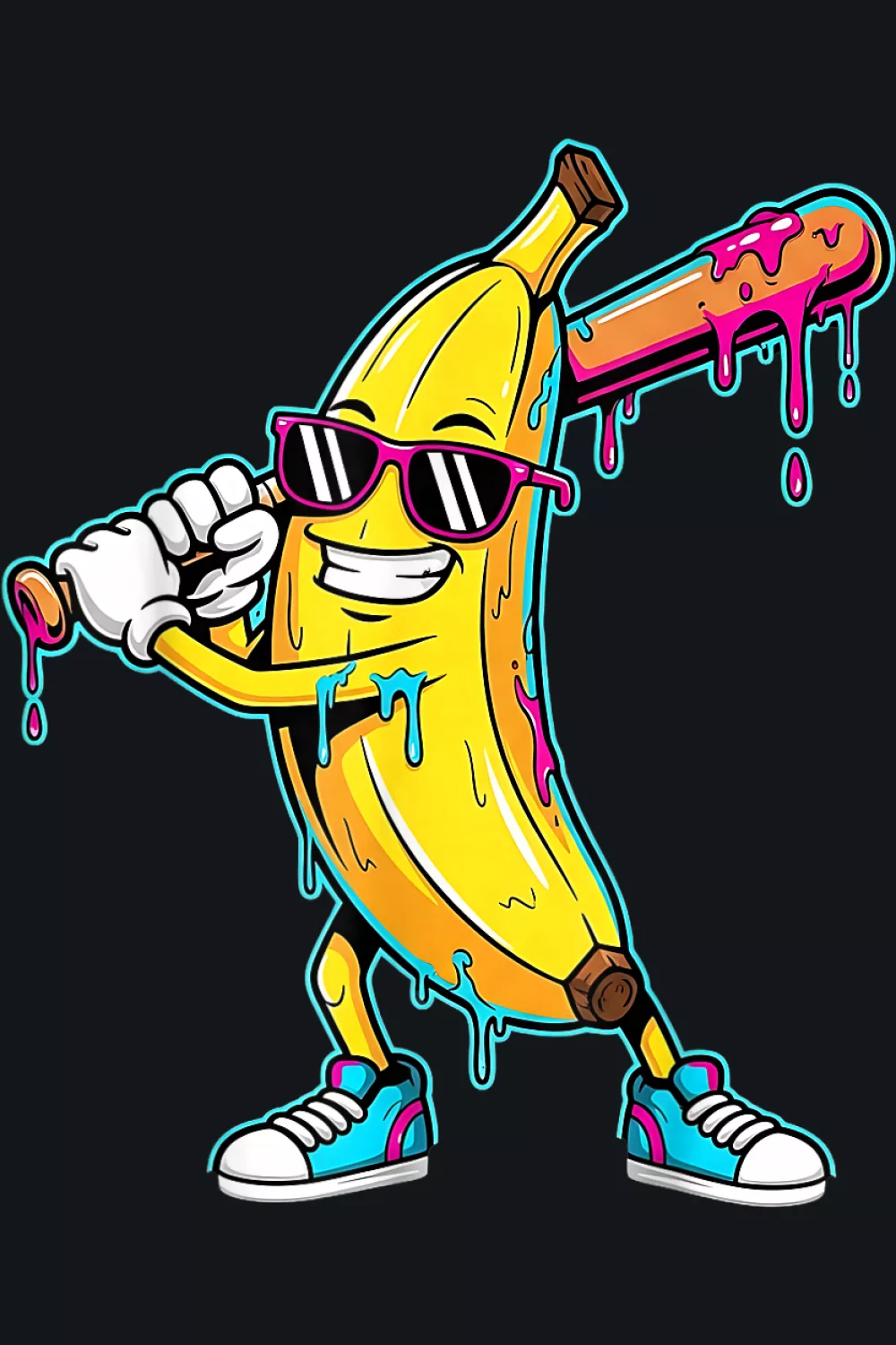 Banana pitcher with drip style