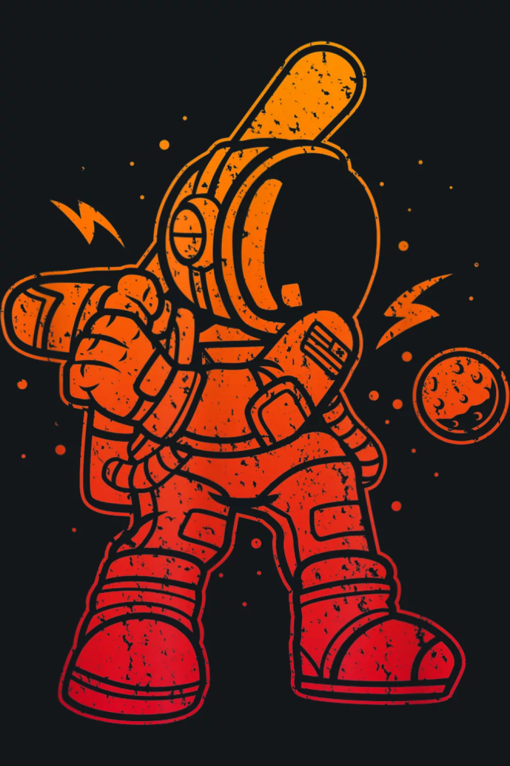 Cool baseball astronaut space shirt concept with bold sports and galaxy mashup.