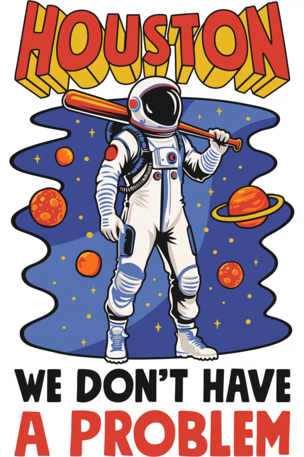 Another Mars galaxy space city baseball astronaut concept with alternate layout and colors.