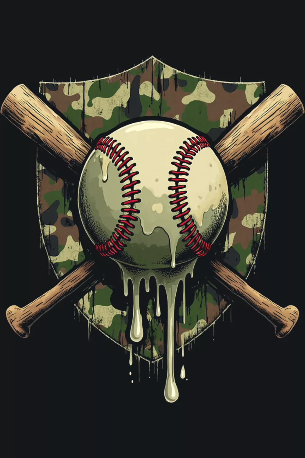 Shared camo home plate graphic suitable for youth and adults