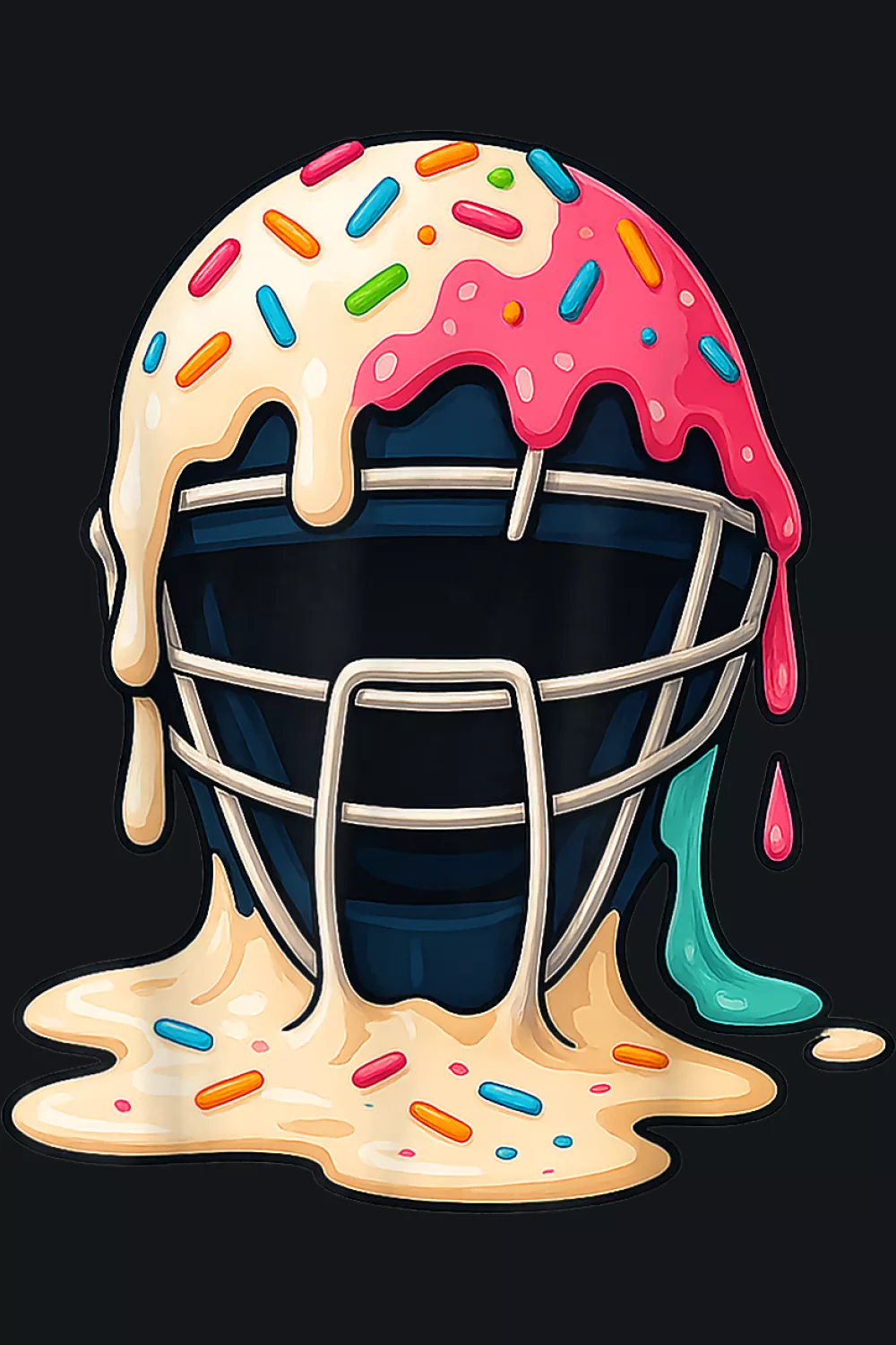 Creamy drip catcher mask with pastel scoops