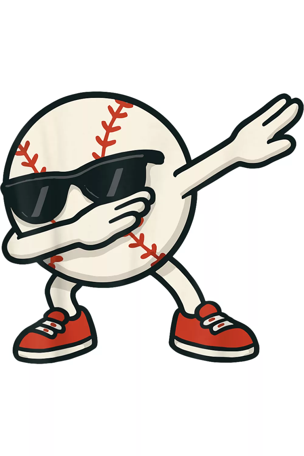 Clean dabbing baseball icon