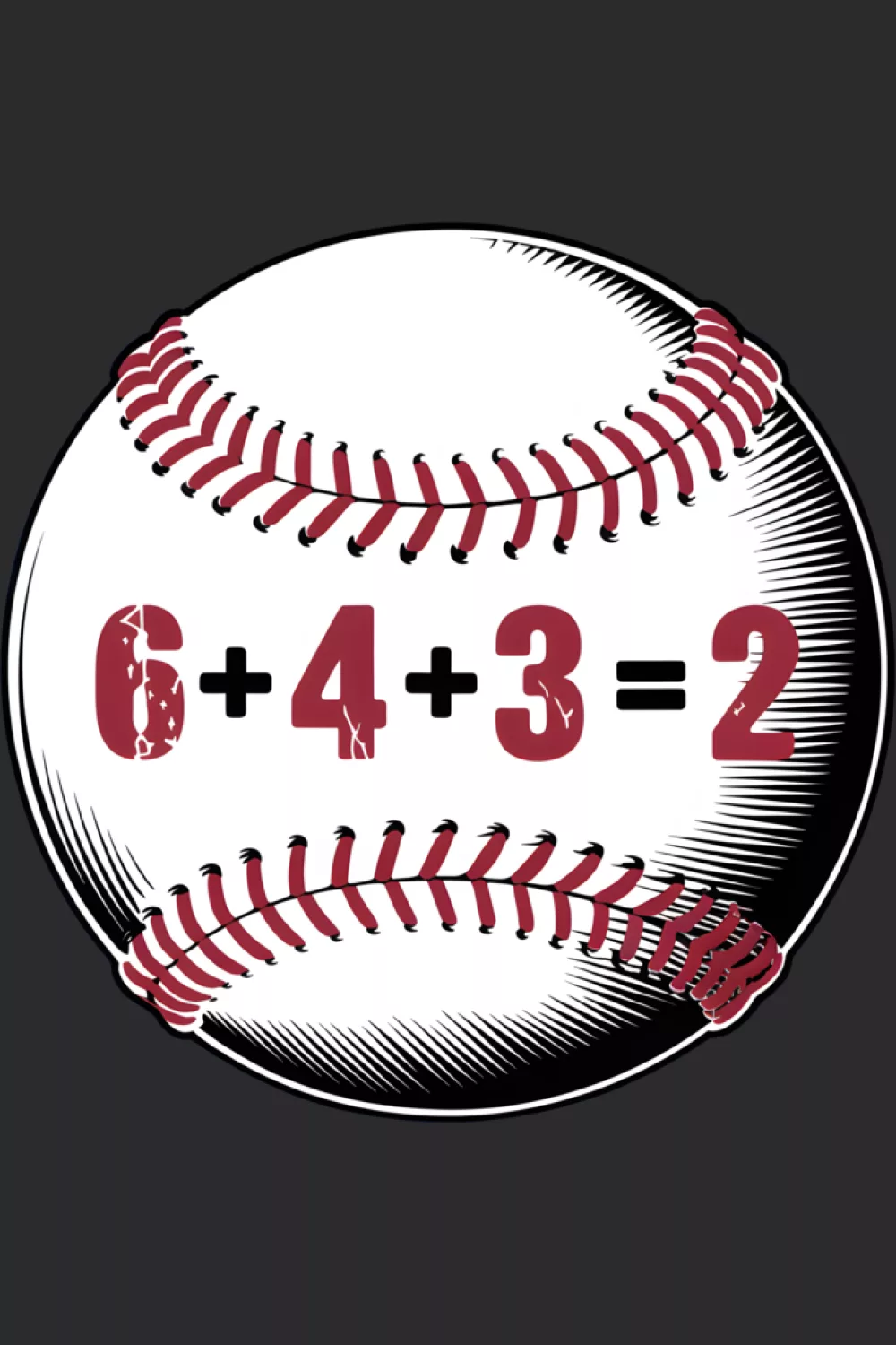 Baseball double play player 6 4 3 2