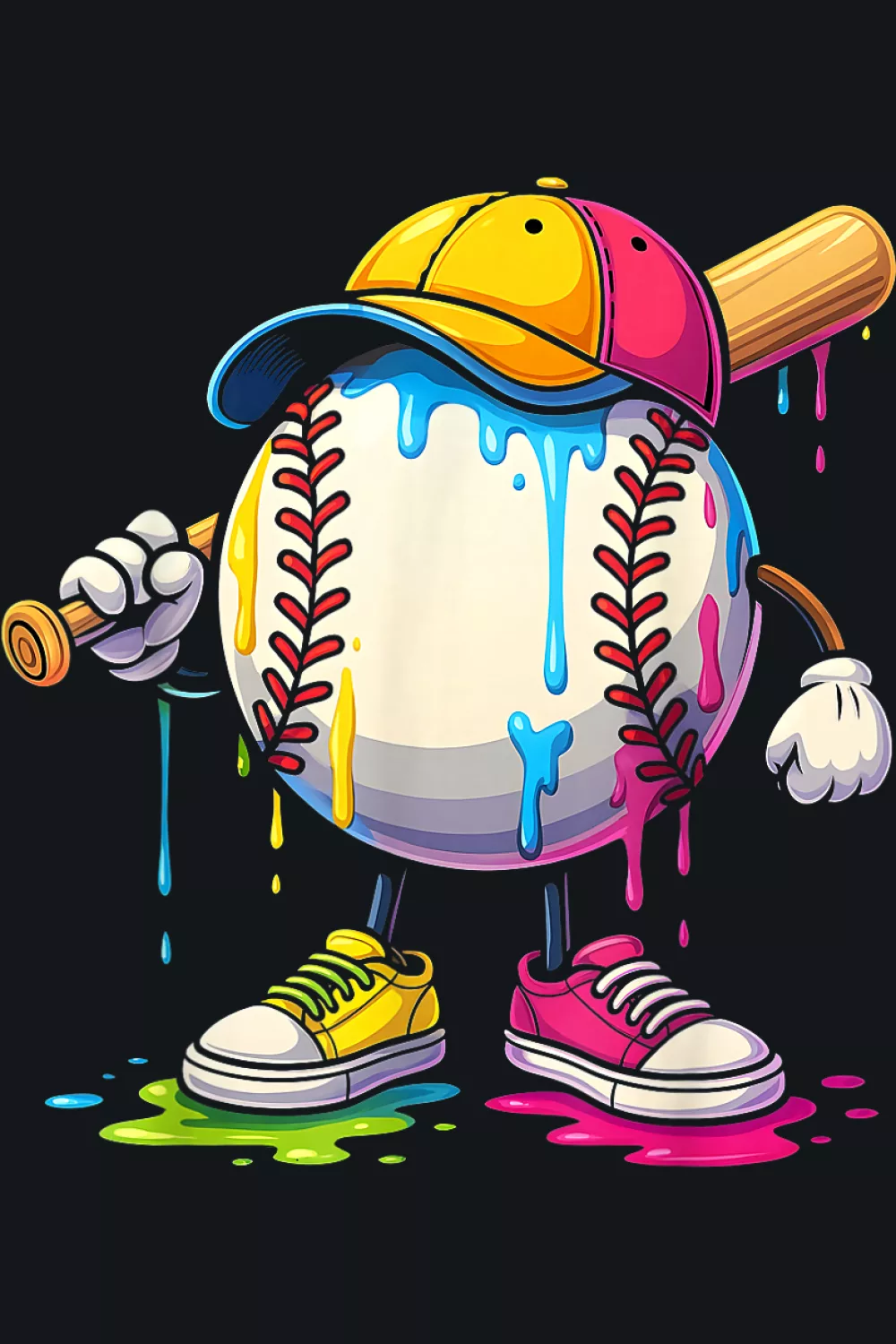 Sweet mascot with a proud stance