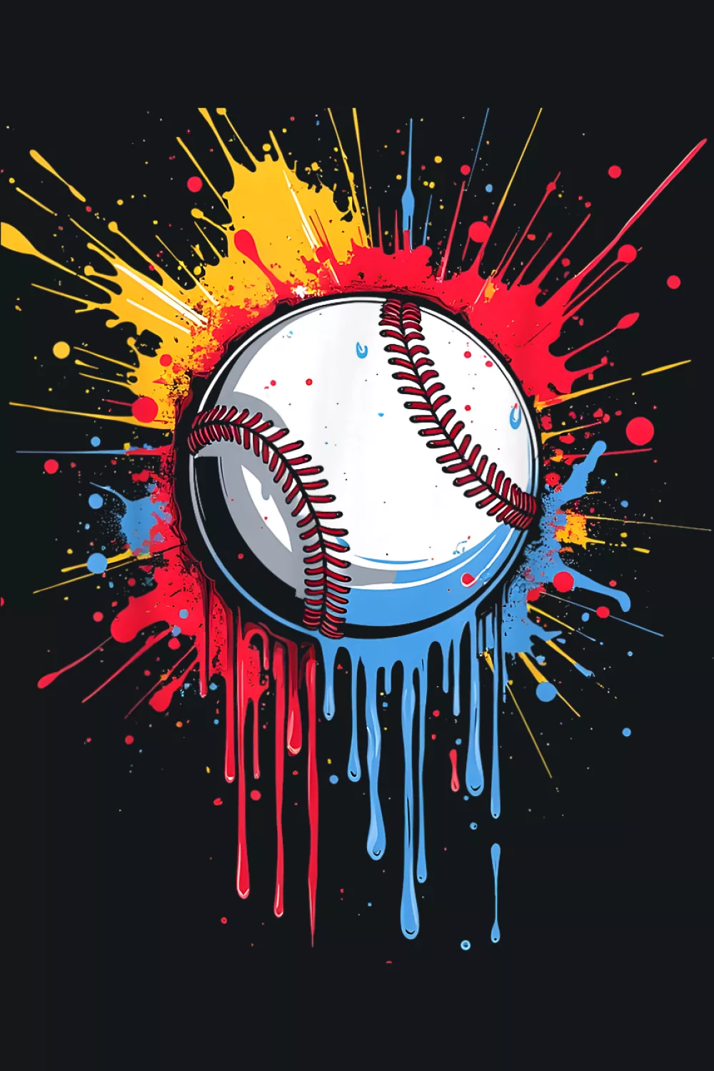 Playful drip with candy colors