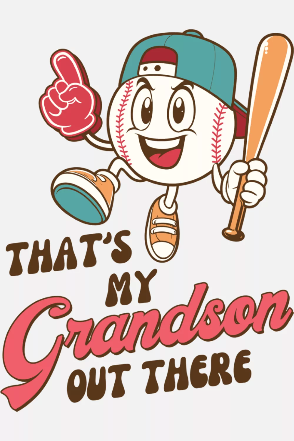 biggest fan baseball grandma style