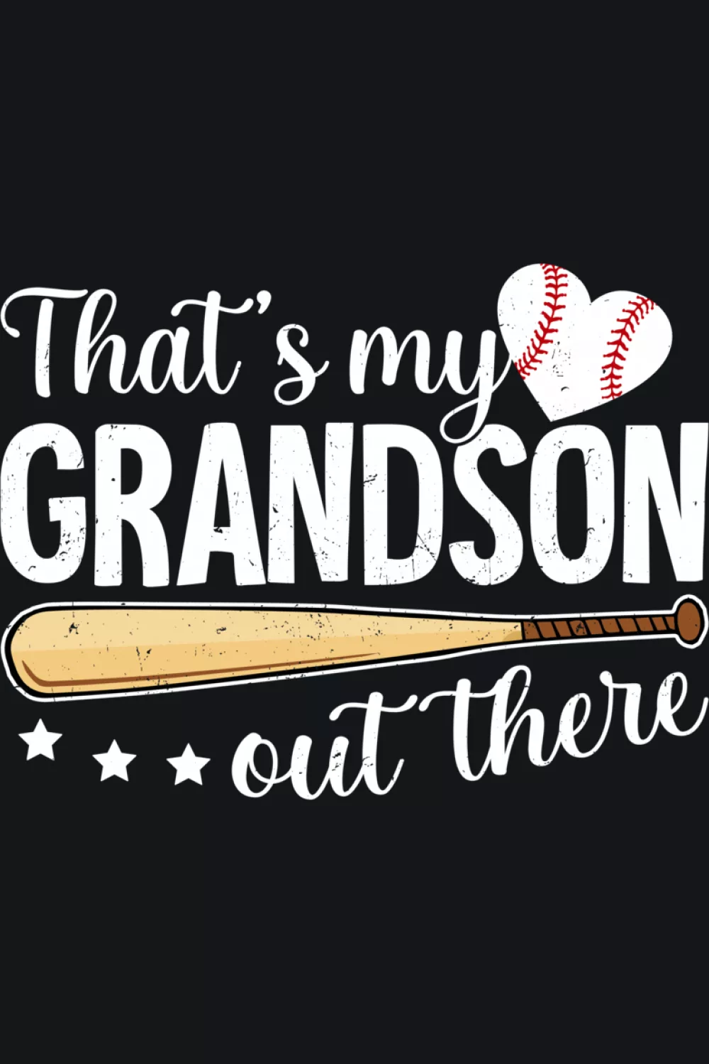 Lighthearted baseball grandma outfit with humor