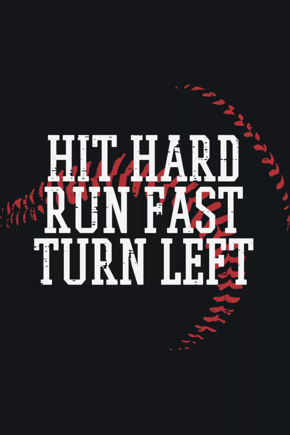 Youth friendly baseball quote with bold type that feels fun and confident for kids and teens.