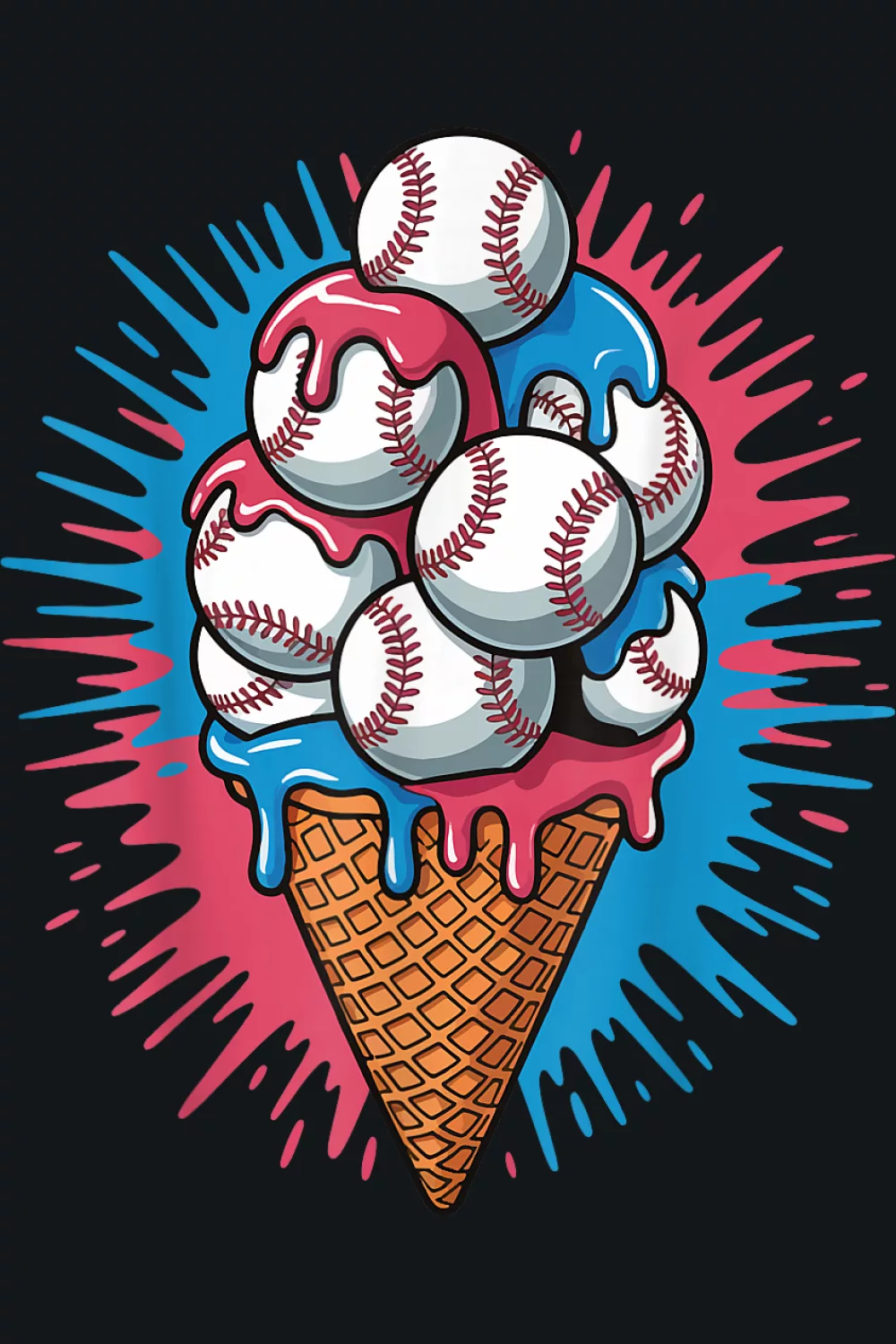 Clean icon cone with stitched detail