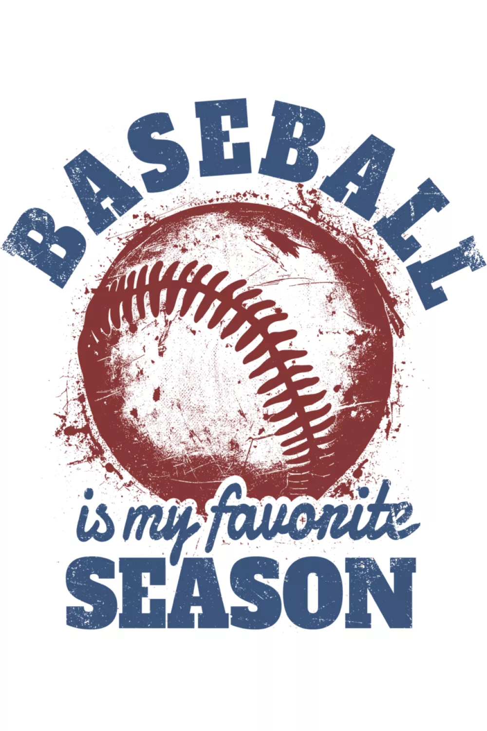 Retro bat and ball Baseball Is My Favorite Season shirt.