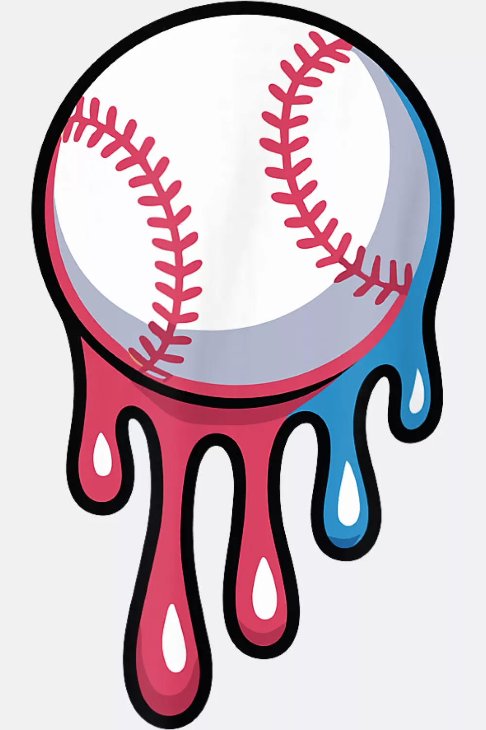 Minimal melting ball icon design