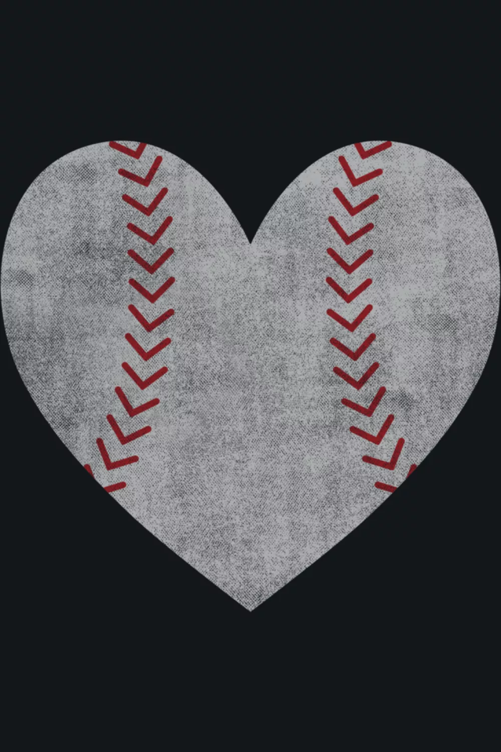 41+ Love Baseball Heart Shirt Design Ideas for Game Day and Valentines Day 57 Classic baseball love heart graphic with simple seams and clean lines.