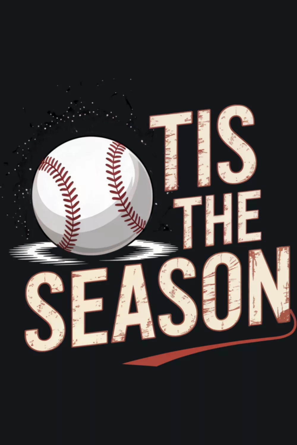 Baseball mom friendly seasonal slogan that works for cheering, travel days, and casual errands.
