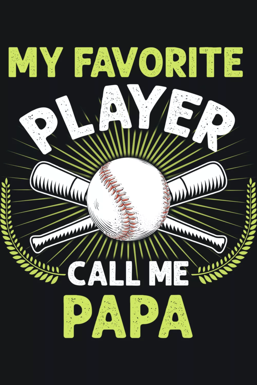 Holiday themed papa baseball saying with a cozy gift feel for offseason celebrations.