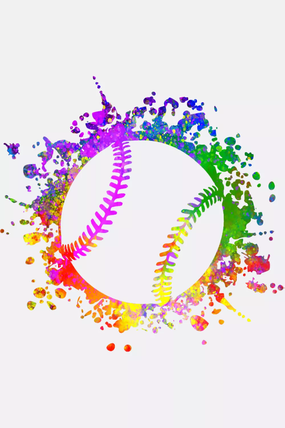Softball style with bright spray