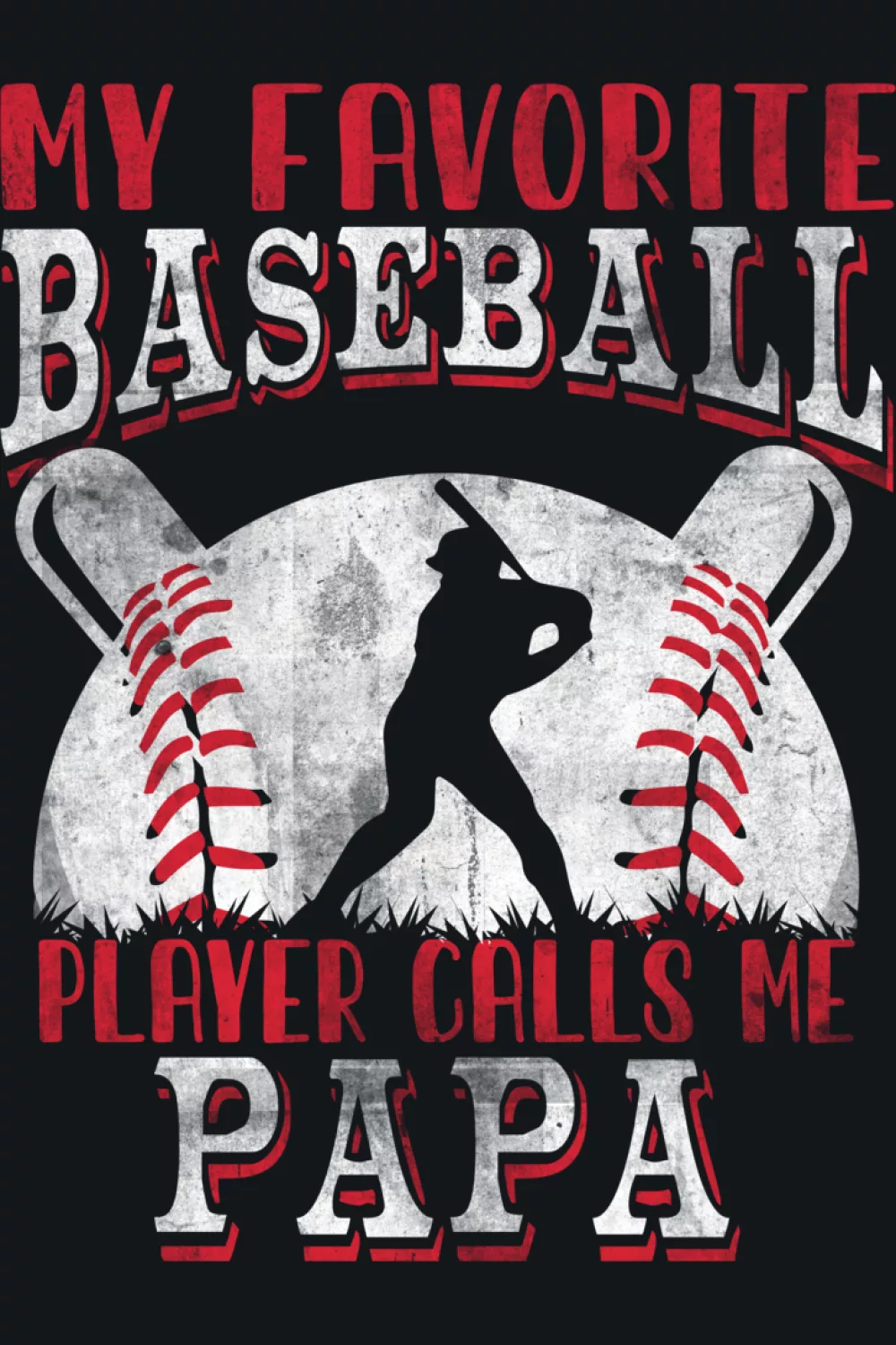 Proud papa baseball phrase with a clean layout that feels easy to wear anywhere.
