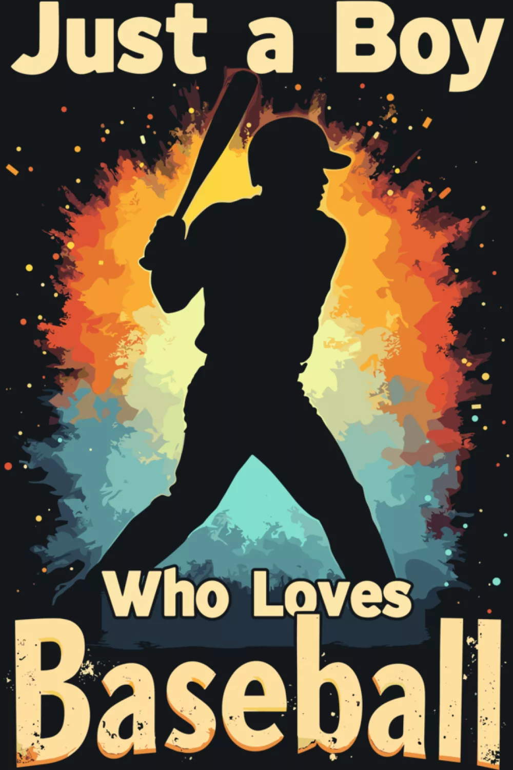 Boy baseball player illustration with playful energy