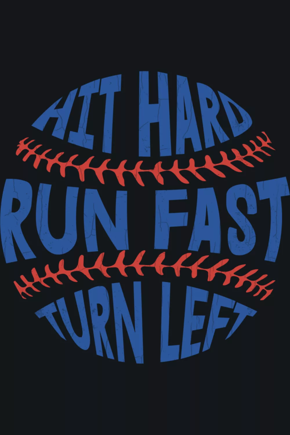 Player focused baseball humor with a bold graphic style and energetic typography.