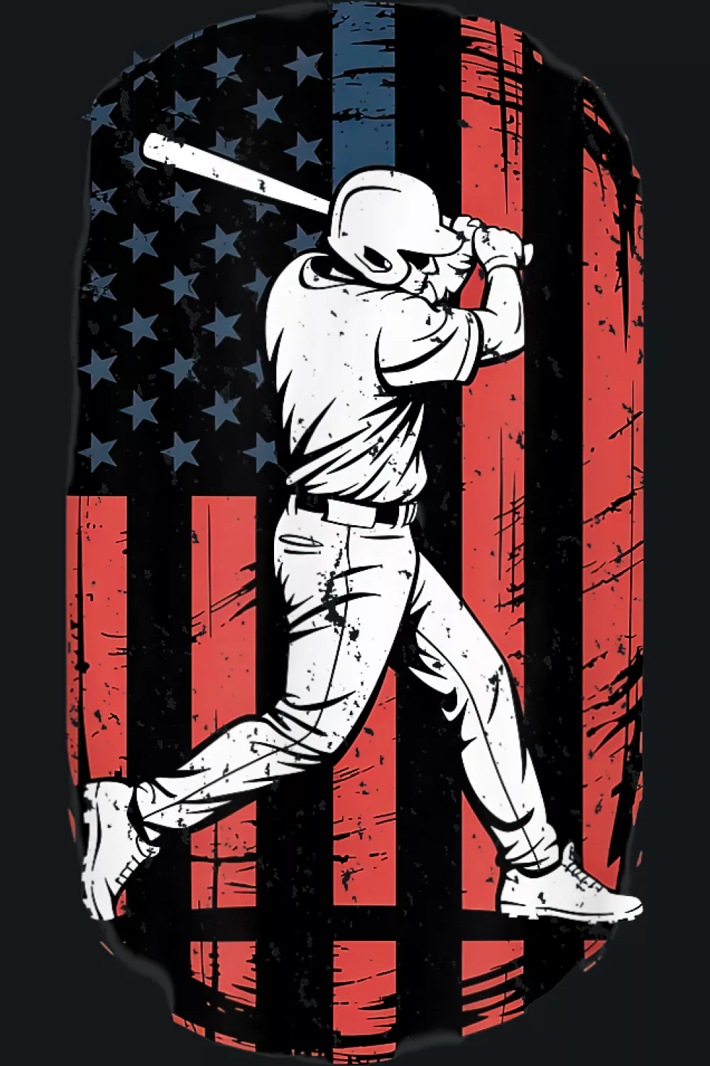 Player cutout on textured flag